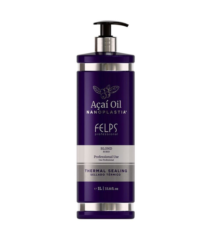 Felps Açaí Oil Blond Nanoplastia – Strong Straightening + Tone Control – 1L