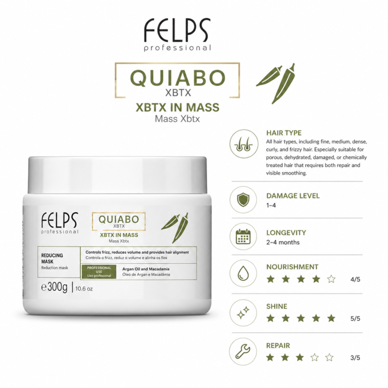 Felps Massa Quiabo XBTX – Hair Botox – 1kg